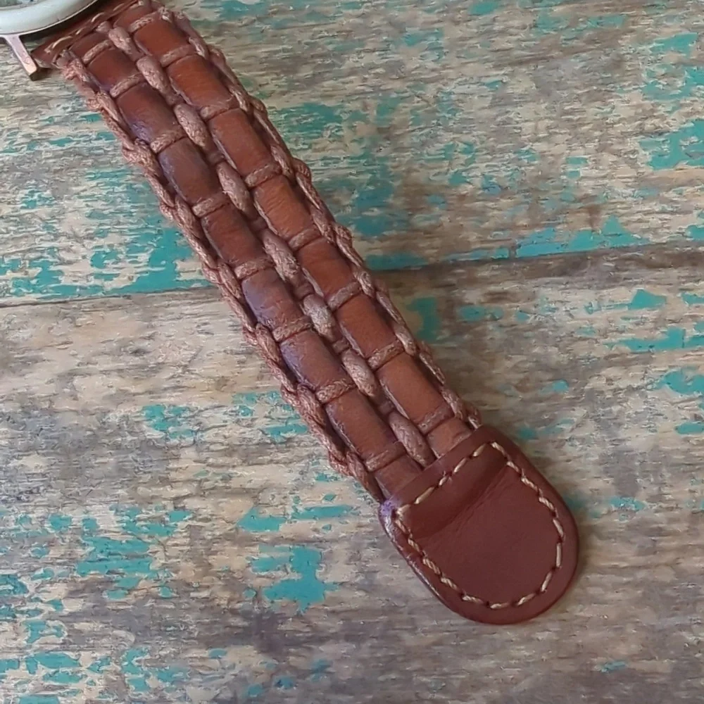 FOSSIL I VTG Limited Edition Collectible 1993 Flintstones Watch w/ Leather Band